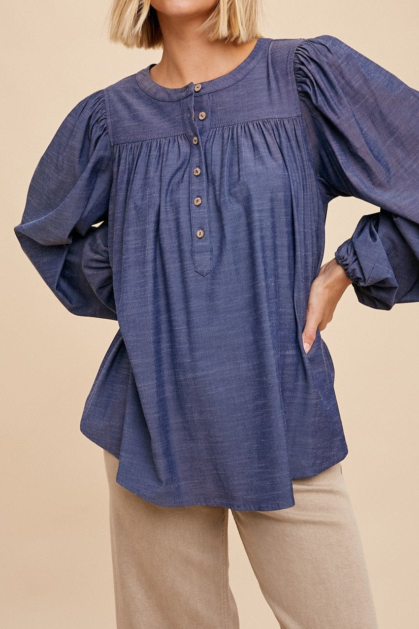 Henley Blouse