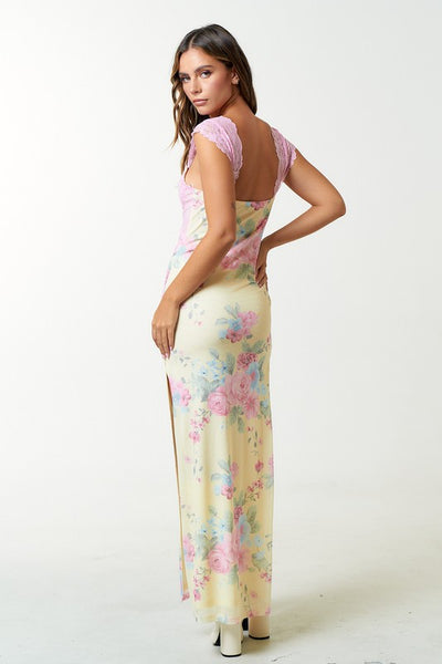 Floral Lace Maxi Dress