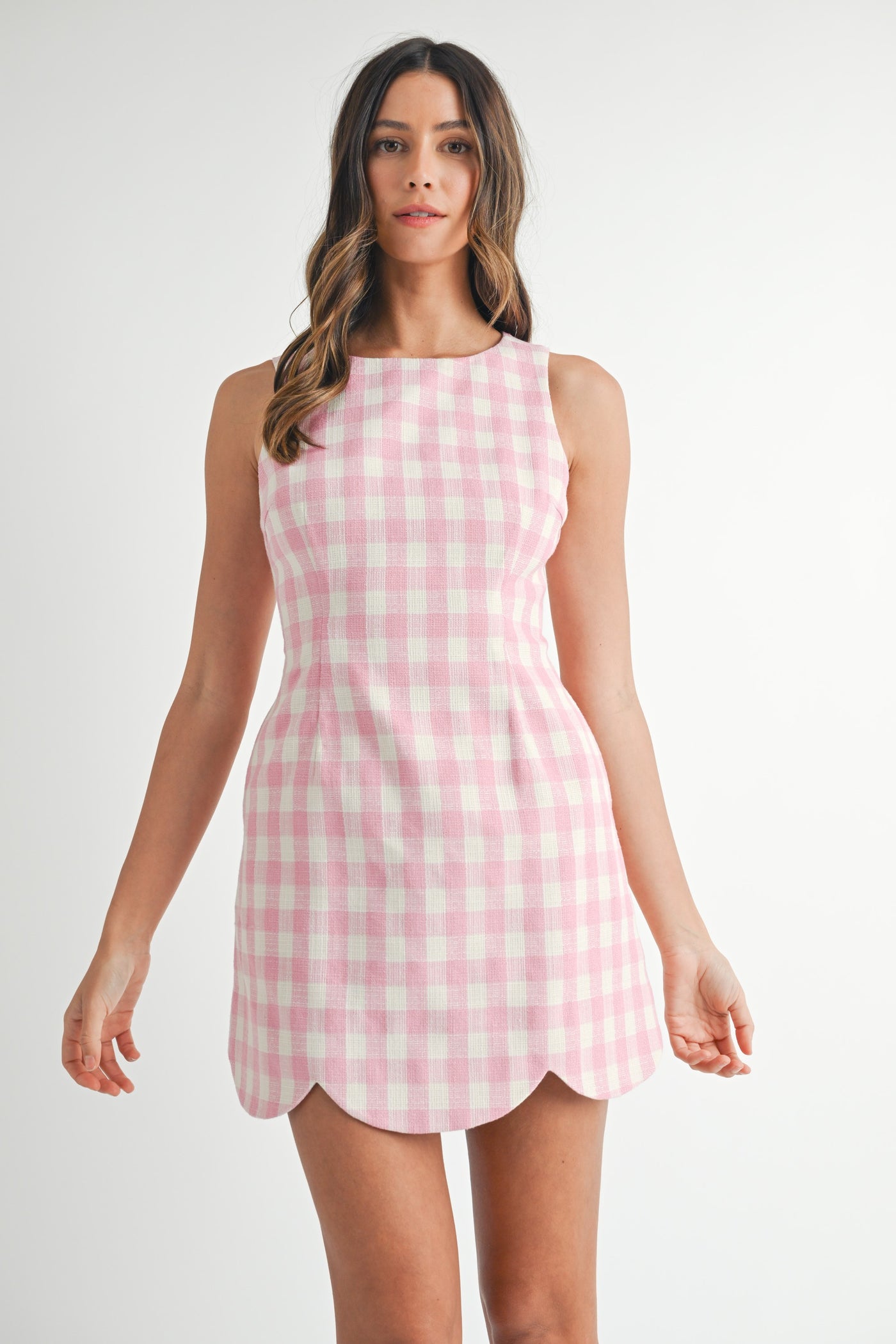 Pink Plaid Dress