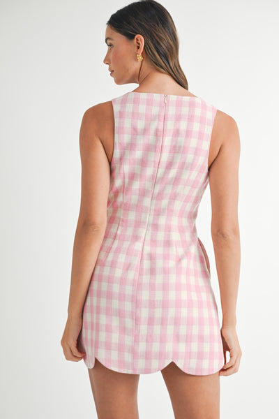 Pink Plaid Dress