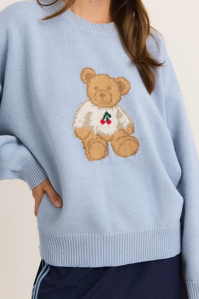 Light Blue Teddy Sweater