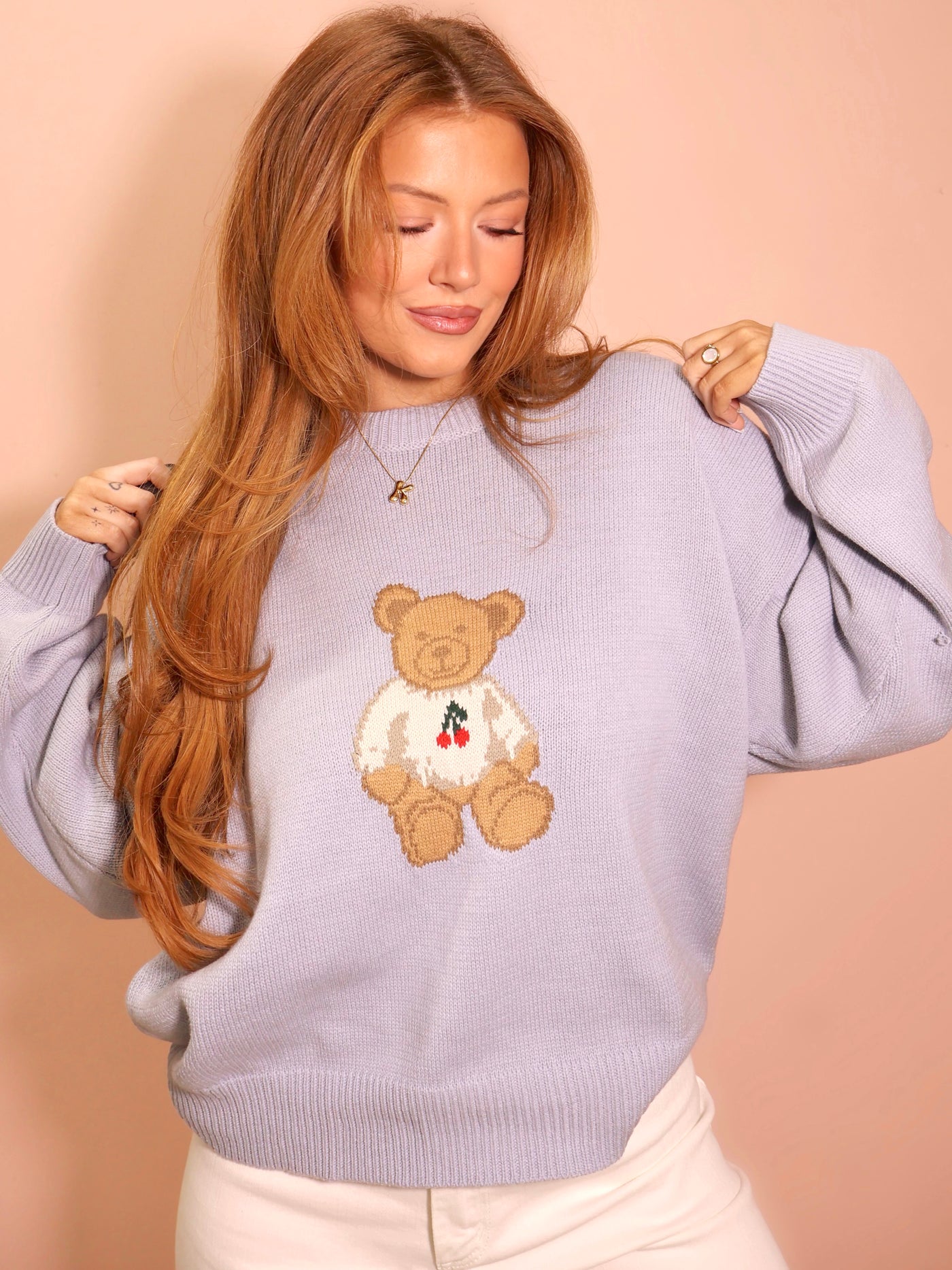 Light Blue Teddy Sweater