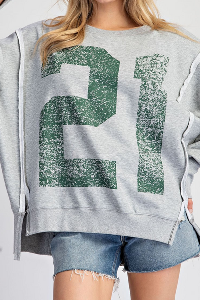 Varsity Pullover Top