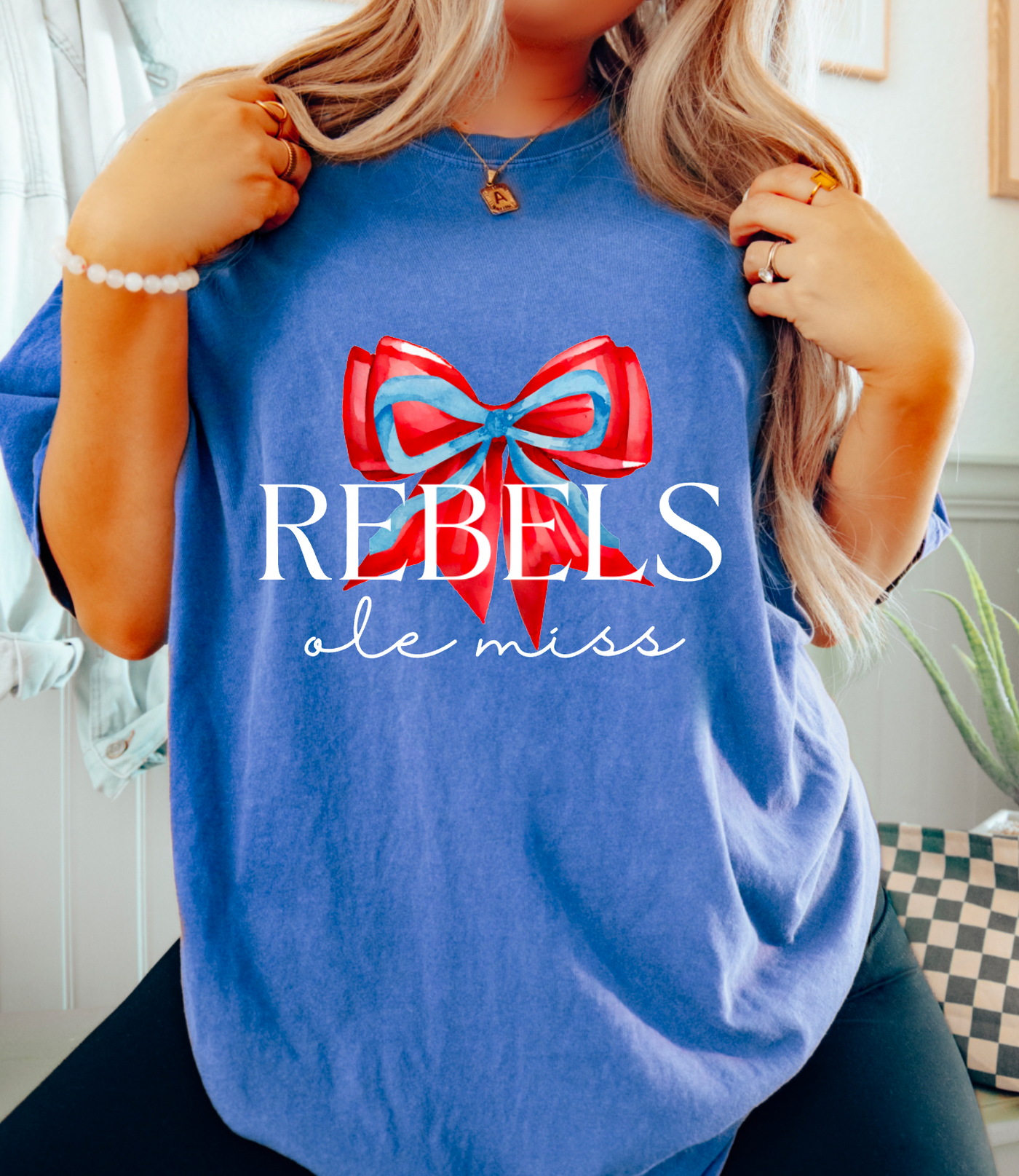 Preppy Ole Miss Graphic Tee